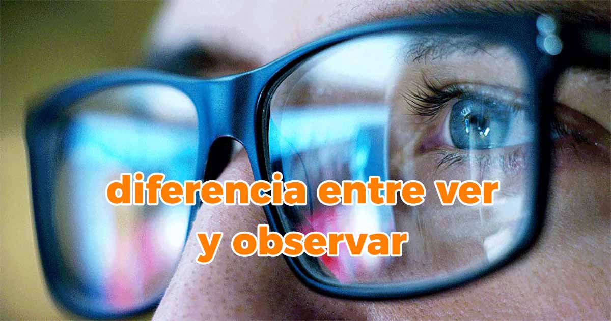 diferencia entre ver y observar